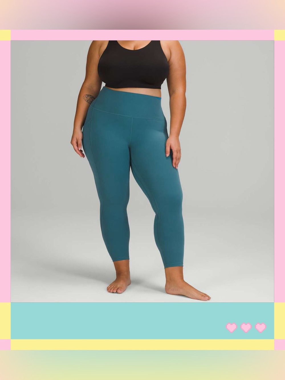 Lululemon Align HR Pant with Pocket 25” Capture Blue Sz 6 Athleisure Yoga
